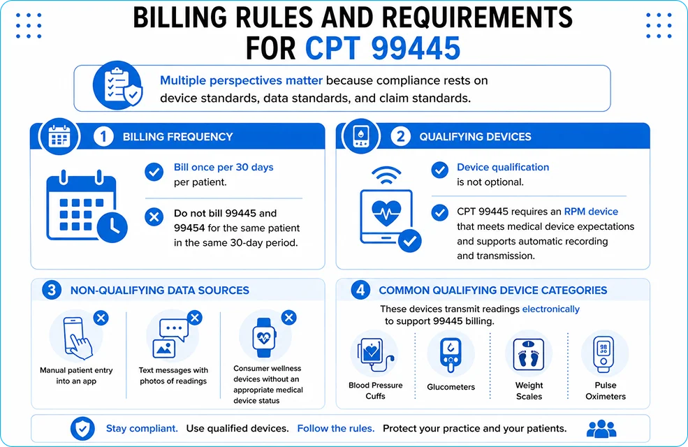 Billing Rules and Requirements for CPT 99445