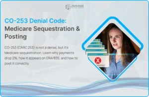 CO-253 adjustment on Medicare ERA showing 2% sequestration reduction