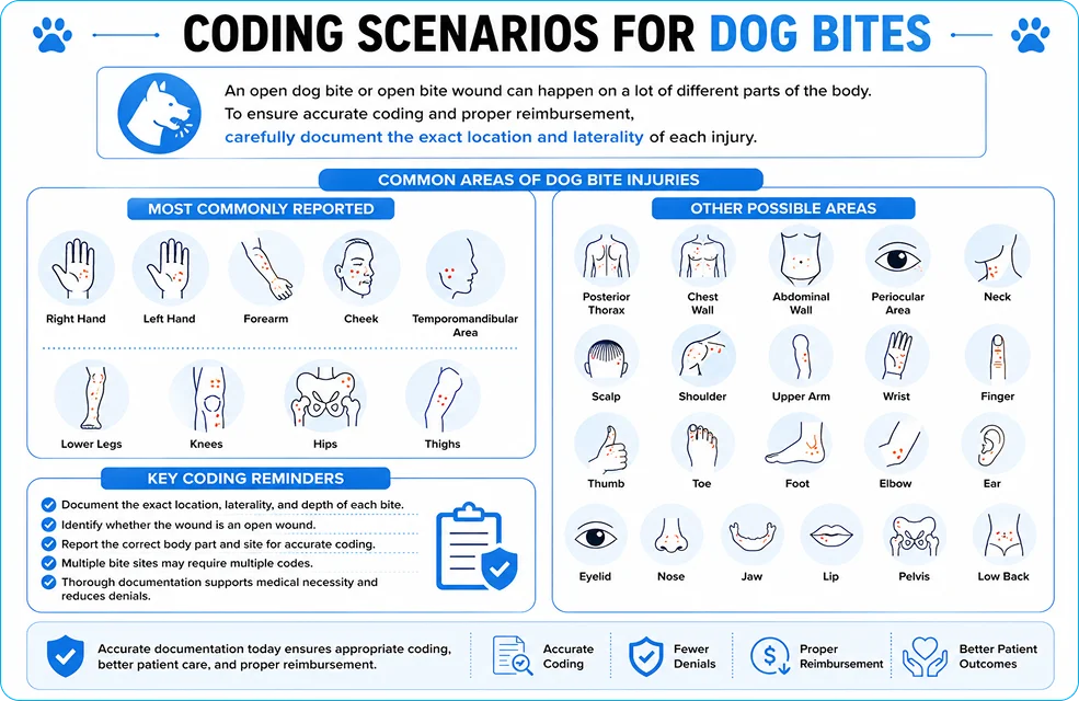 Coding Scenarios for Dog Bites