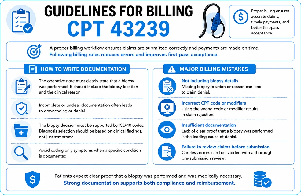 Guidelines for Billing CPT 43239