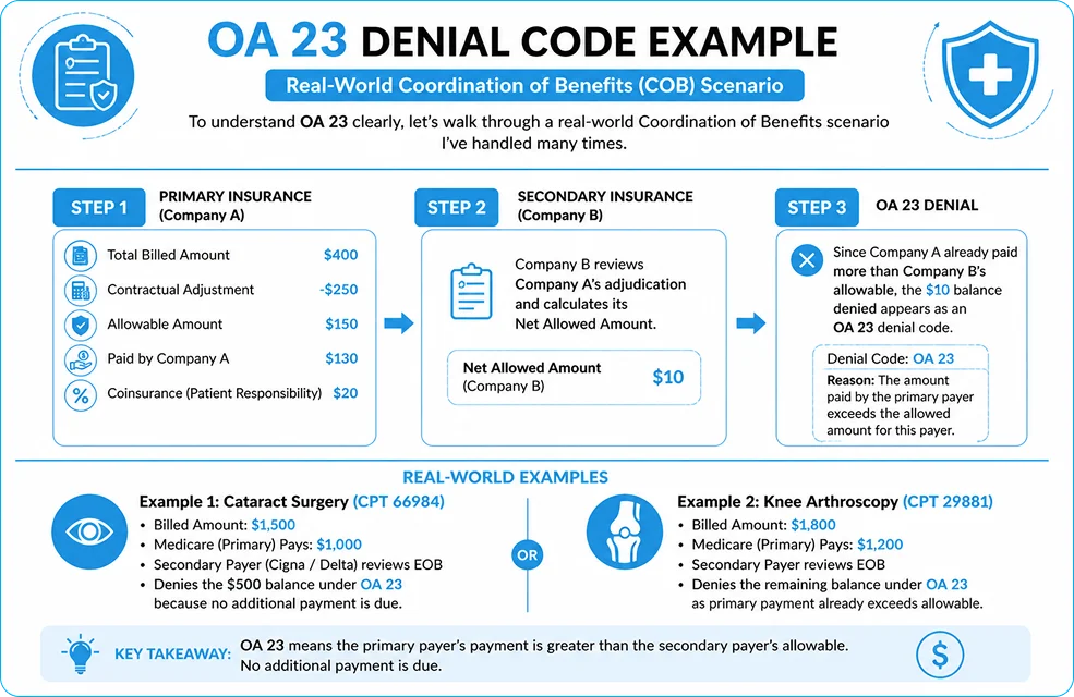 OA 23 Denial Code Example