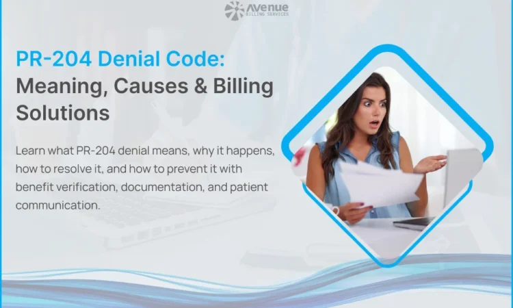 PR-204 denial on ERA showing service not covered under patient benefit plan