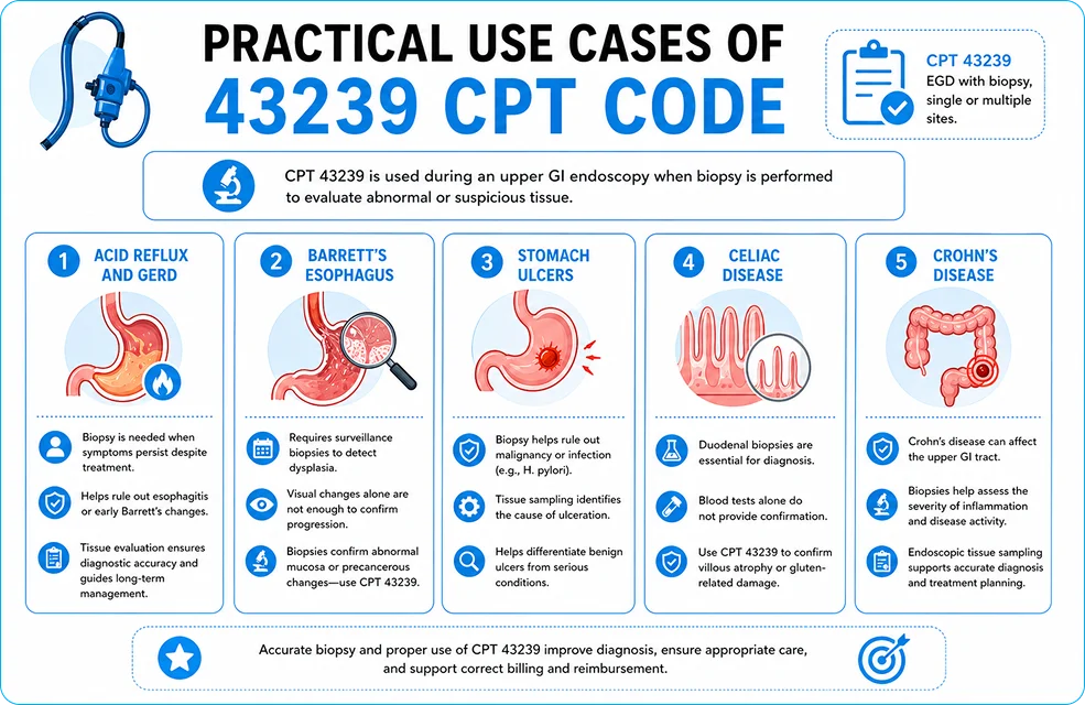 Practical Use Cases of 43239 CPT Code