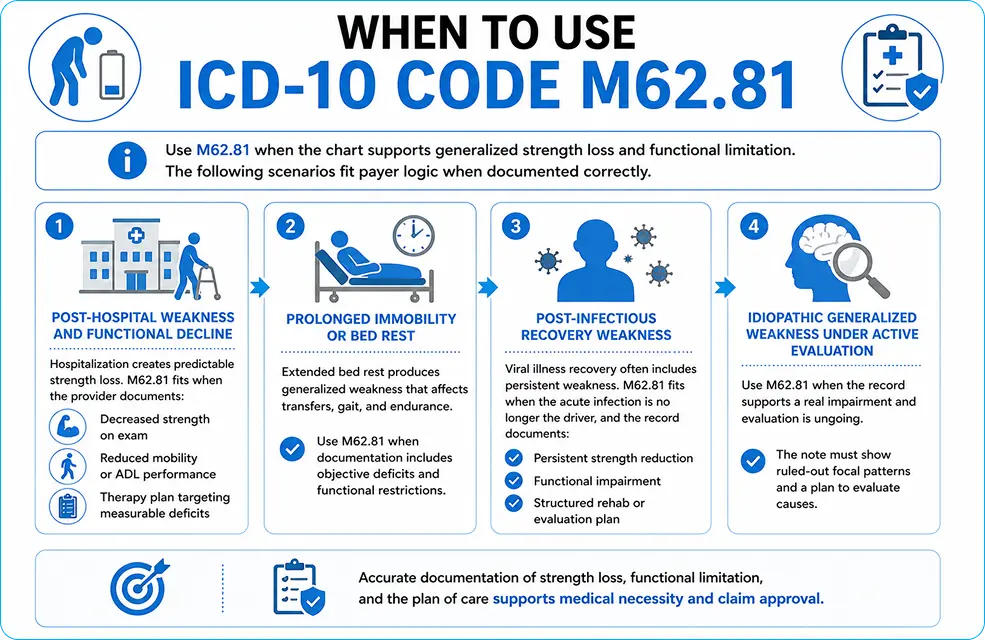 When to Use ICD-10 Code M62.81