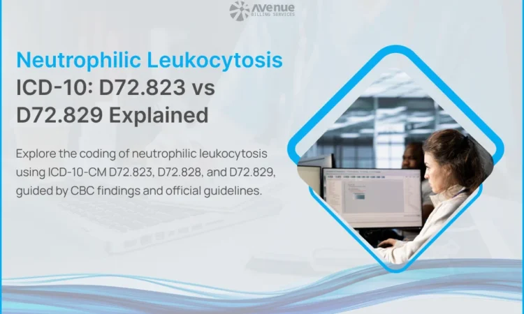 CBC report showing neutrophilic leukocytosis for ICD-10-CM D72.82 coding