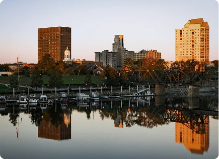 Augusta Augusta Georgia skyline at dusk representing medical billing services