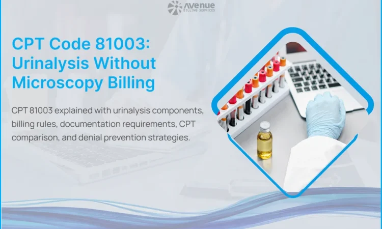 CPT Code 81003 urinalysis without microscopy billing guide