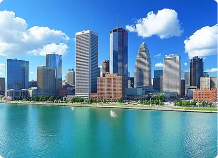 Detroit city in Michigan