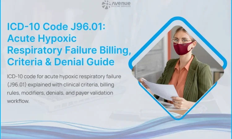 image show guide about icd 10 code J96.01 acute hypoxic respiratory failure billing