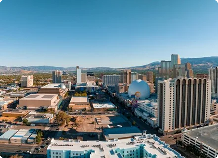 Reno city in Nevada state